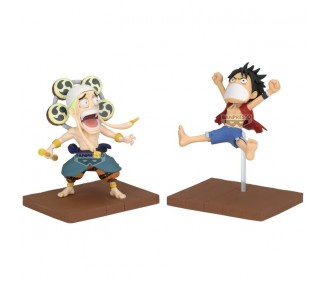 Figura Monkey D Luffy & Enel World Collectable One Piece 7cm