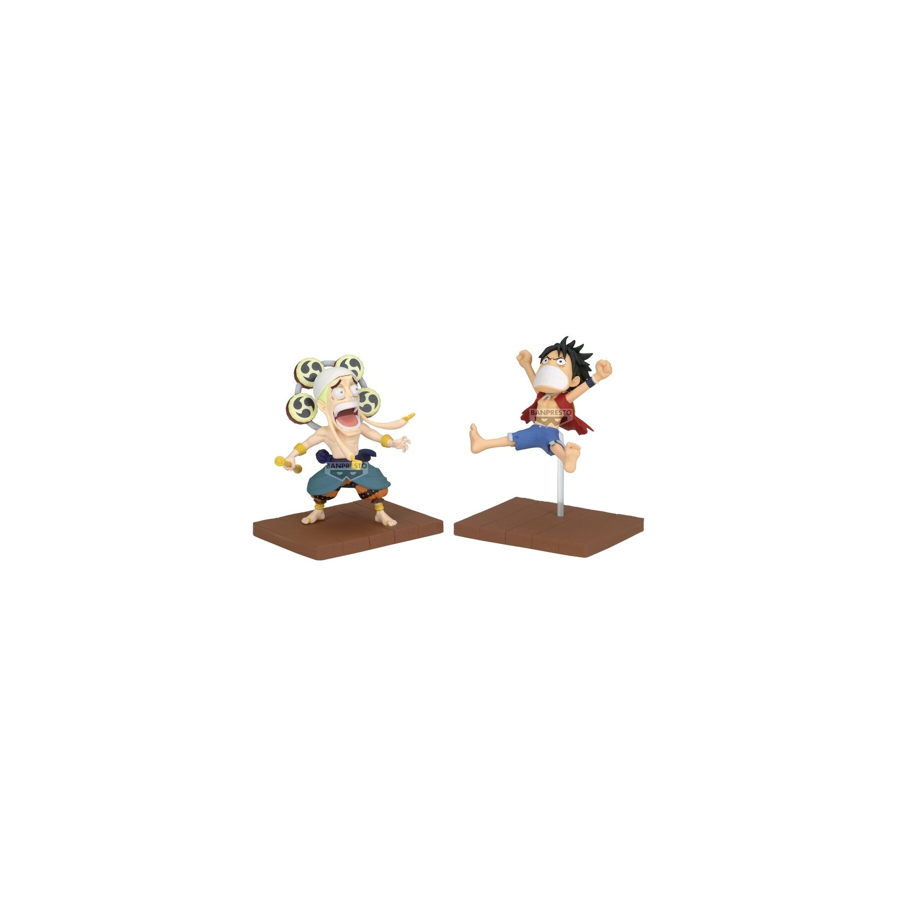 Figura Monkey D Luffy & Enel World Collectable One Piece 7cm
