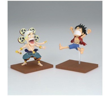 Figura Monkey D Luffy & Enel World Collectable One Piece 7cm