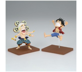 Figura Monkey D Luffy & Enel World Collectable One Piece 7cm