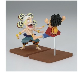Figura Monkey D Luffy & Enel World Collectable One Piece 7cm