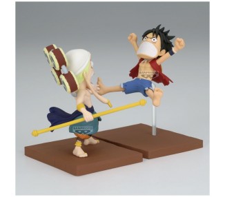 Figura Monkey D Luffy & Enel World Collectable One Piece 7cm