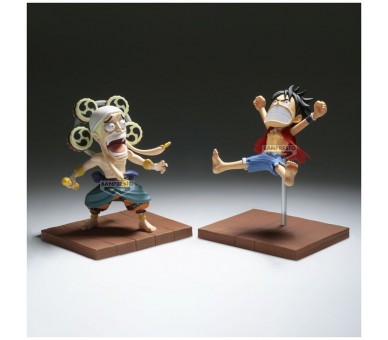 Figura Monkey D Luffy & Enel World Collectable One Piece 7cm