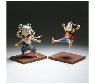 Figura Monkey D Luffy & Enel World Collectable One Piece 7cm