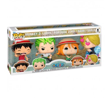 Blister 4 figuras POP One Piece Exclusive