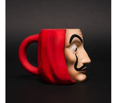 Taza 3D Mascara La Casa de Papel 350ml