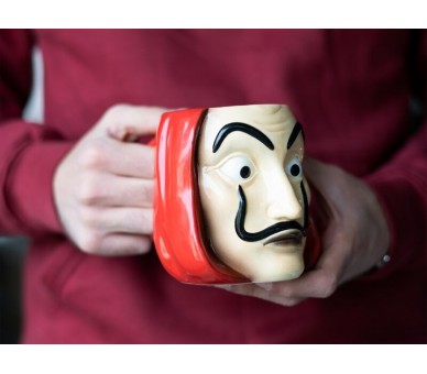 Taza 3D Mascara La Casa de Papel 350ml