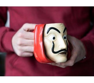 Taza 3D Mascara La Casa de Papel 350ml