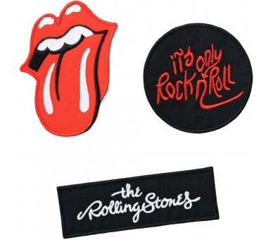 Set 3 parches Rolling Stones