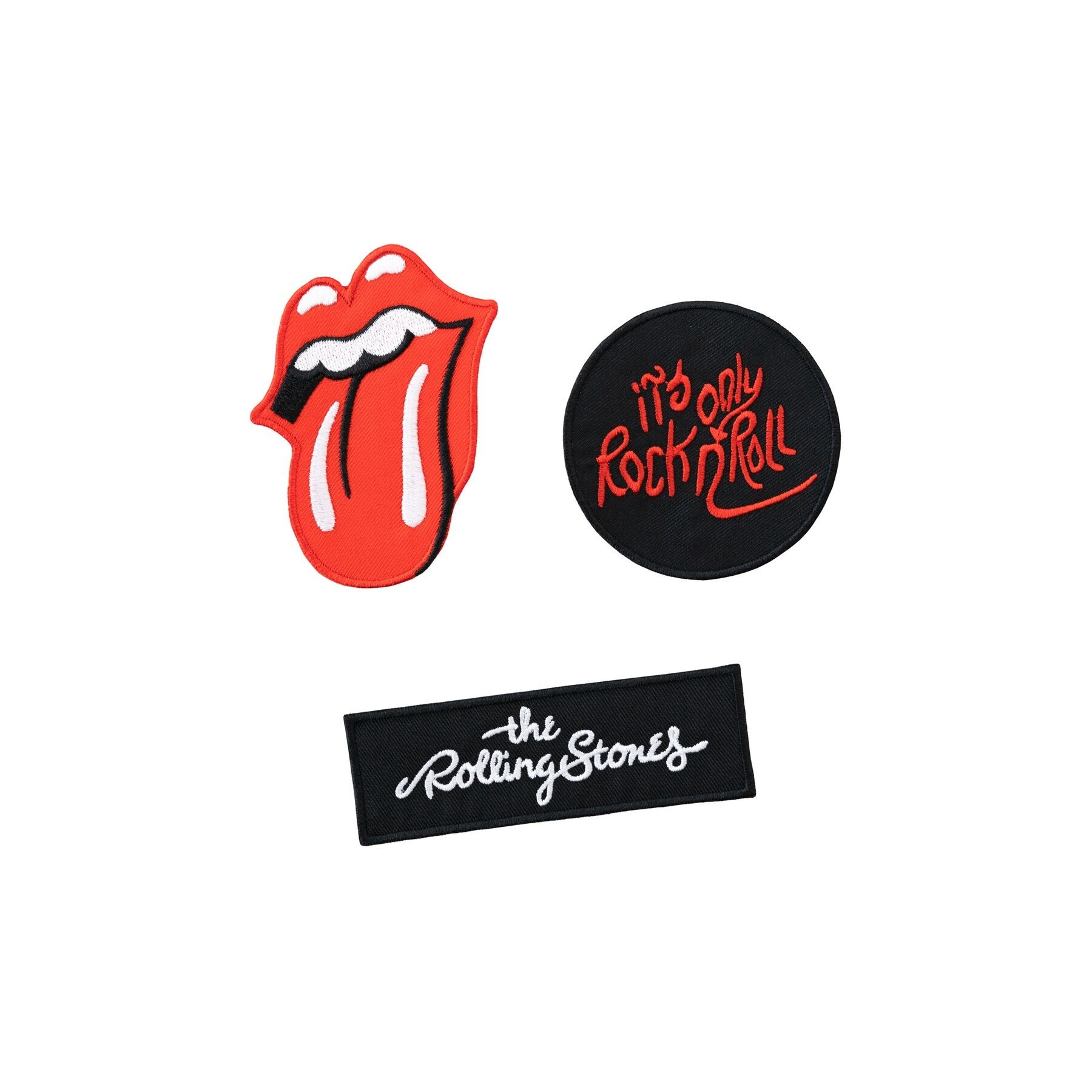 Set 3 parches Rolling Stones