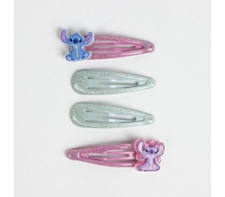 Blister 4 horquillas Angel & Stitch Disney