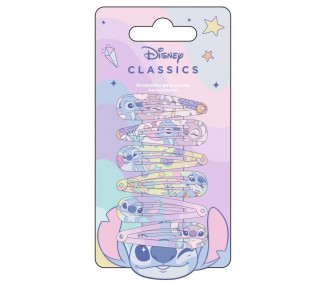 Blister 6 horquillas Angel & Stitch Disney