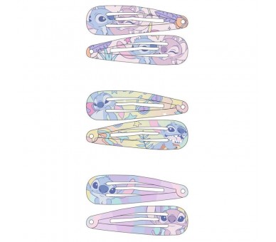 Blister 6 horquillas Angel & Stitch Disney