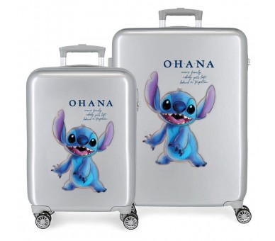 Set 2 Maletas trolley ABS Stitch Disney