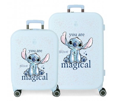 Set 2 Maletas trolley ABS You Are Magical Stitch Disney