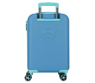 Maleta trolley ABS Azulon Stitch Disney 55cm