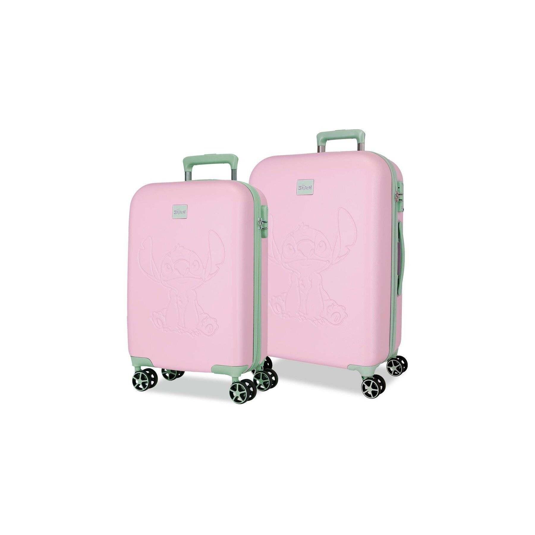 Set 2 Maletas trolley ABS Malva Stitch Disney