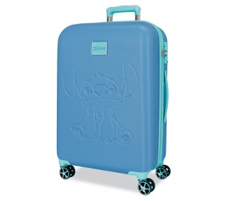 Maleta trolley ABS Azulon Stitch Disney 60cm
