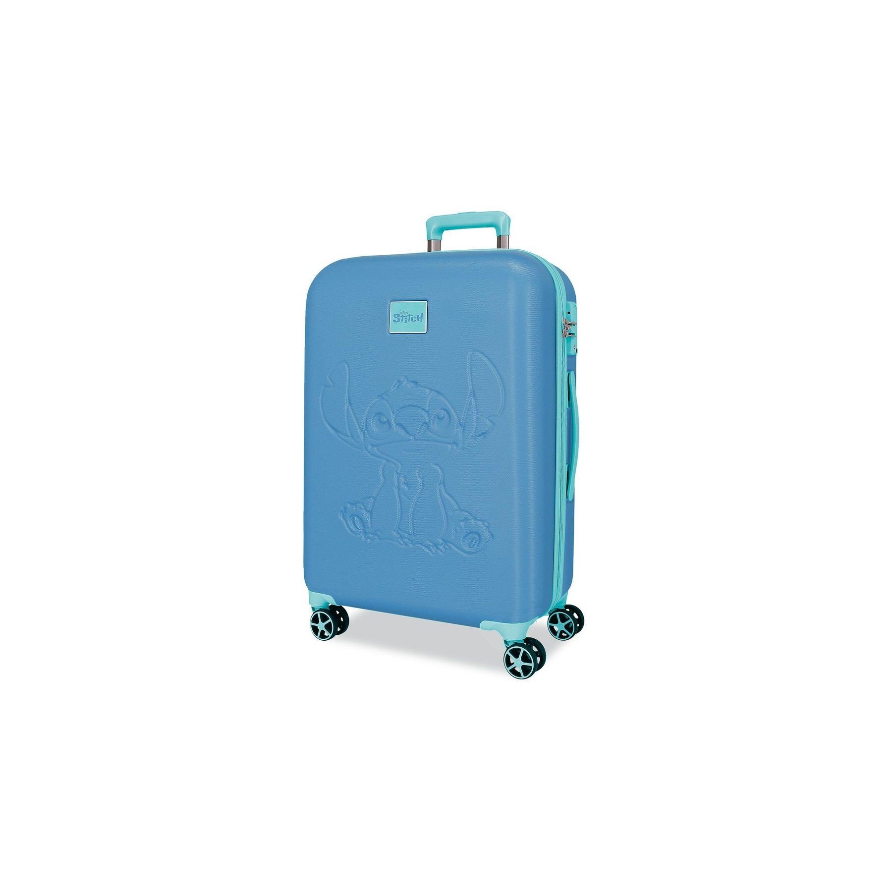 Maleta trolley ABS Azulon Stitch Disney 60cm