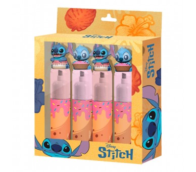 Blister 4 subrayadores Stitch Disney