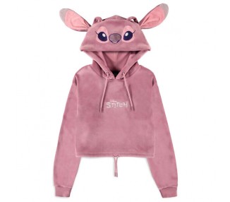 Sudadera capucha cropped Angel Stitch Disney