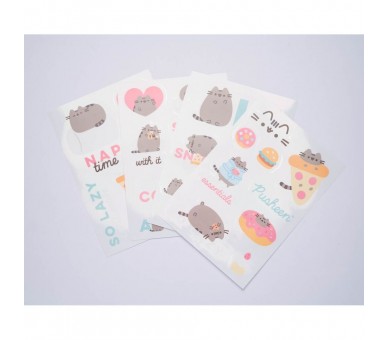 Set pegatinas reutilizables Pusheen