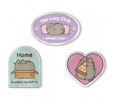 Set 3 parches Pusheen