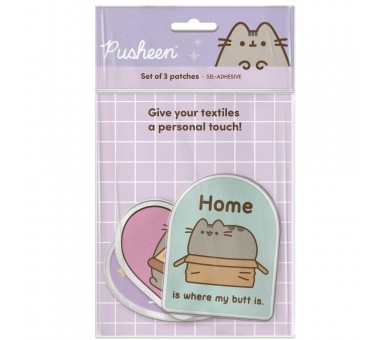 Set 3 parches Pusheen