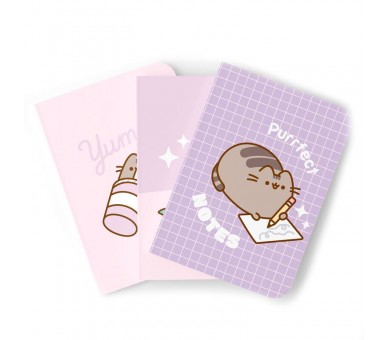 Set 3 cuadernos A5 Moments Pusheen