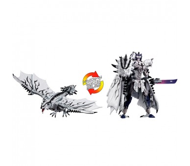 Figura Silver Rathalos Prime Monster Hunter Transformers 13cm