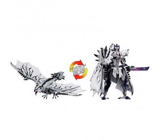 Figura Silver Rathalos Prime Monster Hunter Transformers 13cm