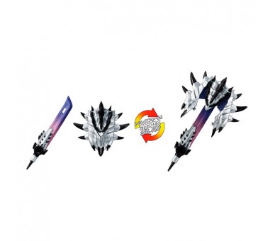 Figura Silver Rathalos Prime Monster Hunter Transformers 13cm