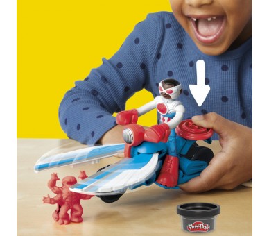 Moto cortadora del Capitan America Marvel Play-Doh