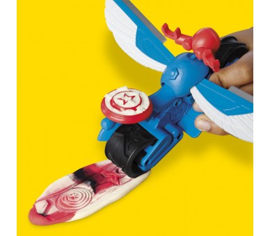 Moto cortadora del Capitan America Marvel Play-Doh