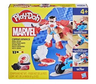 Moto cortadora del Capitan America Marvel Play-Doh