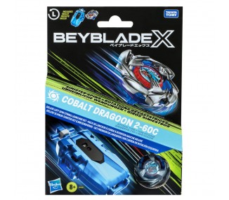 Set Premium lanzador con cuerda y top Cobalt Dragoon 2-60C Beyblade X