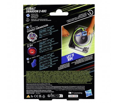 Set Premium lanzador con cuerda y top Cobalt Dragoon 2-60C Beyblade X