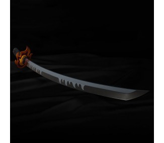 Replica Nichirin Sword Tanjiro Kamado Kyojuro Rengokus Sword Guard Demon Slayer Kimetsu no Yaiba 88cm