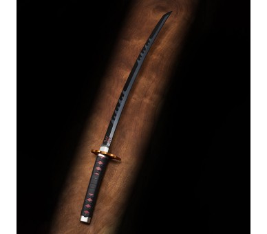 Replica Nichirin Sword Tanjiro Kamado Kyojuro Rengokus Sword Guard Demon Slayer Kimetsu no Yaiba 88cm