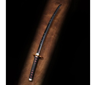 Replica Nichirin Sword Tanjiro Kamado Kyojuro Rengokus Sword Guard Demon Slayer Kimetsu no Yaiba 88cm