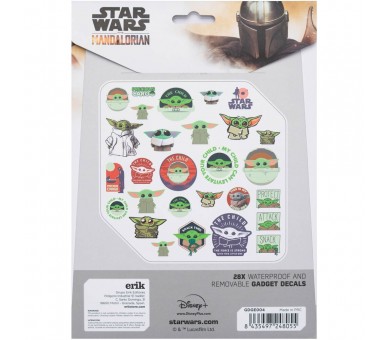 Set pegatinas reutilizables Mandalorian Star Wars