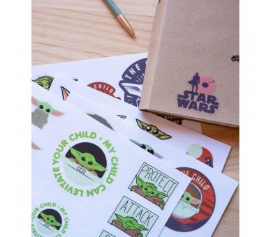 Set pegatinas reutilizables Mandalorian Star Wars
