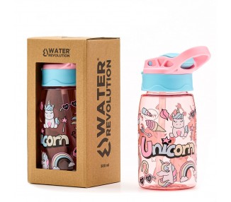 Cantimplora Unicornio Water Revolution 500ml tritan