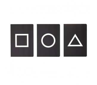 Set 3 cuadernos A5 El Juego del Calamar