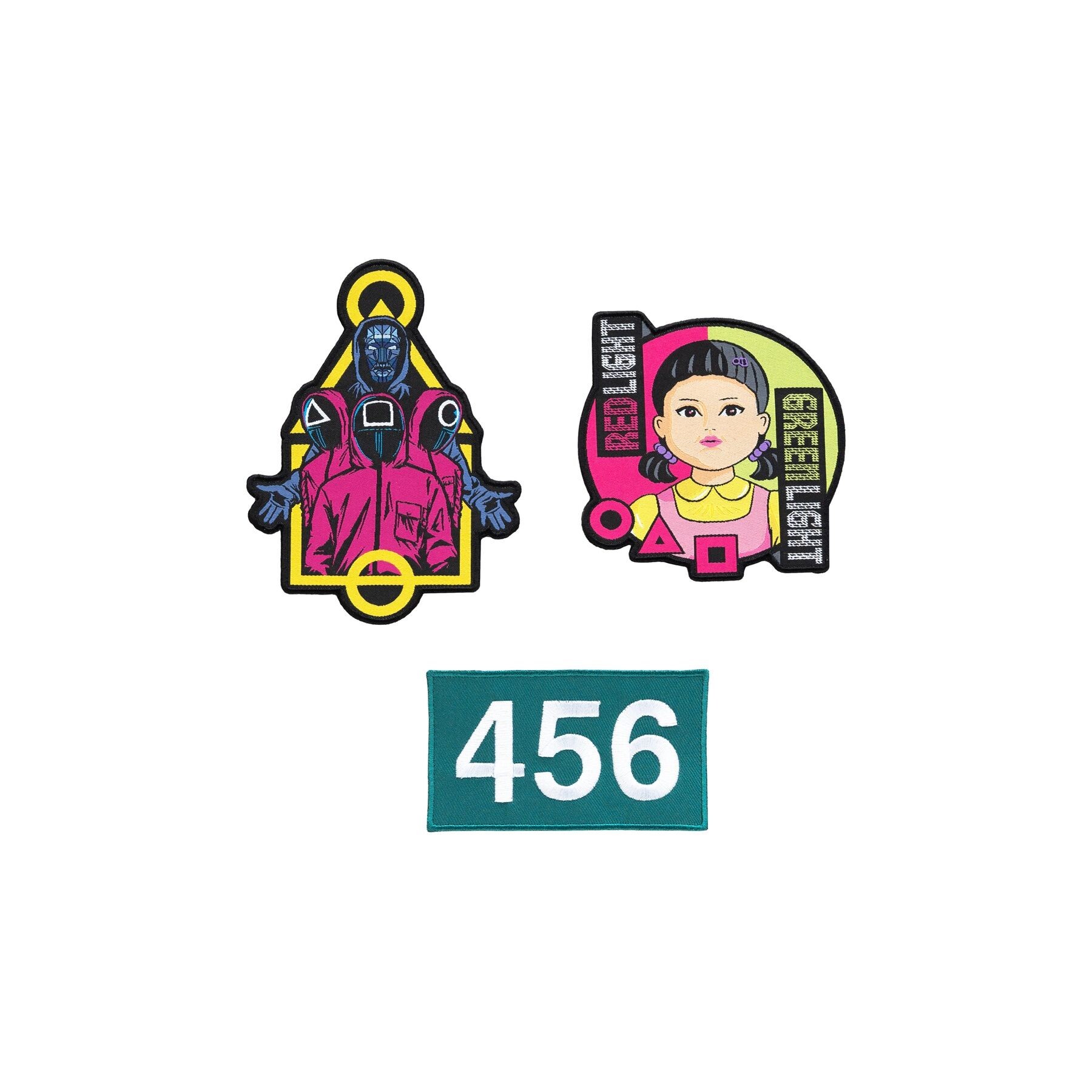 Set 3 parches El Juego Del Calamar