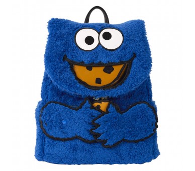Mochila peluche + monedero Cookie Monster Barrio Sesamo Loungefly