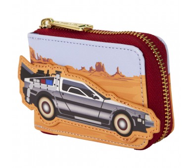Tarjetero 40th Anniversary Delorean Accordion Regreso al Futuro Loungefly