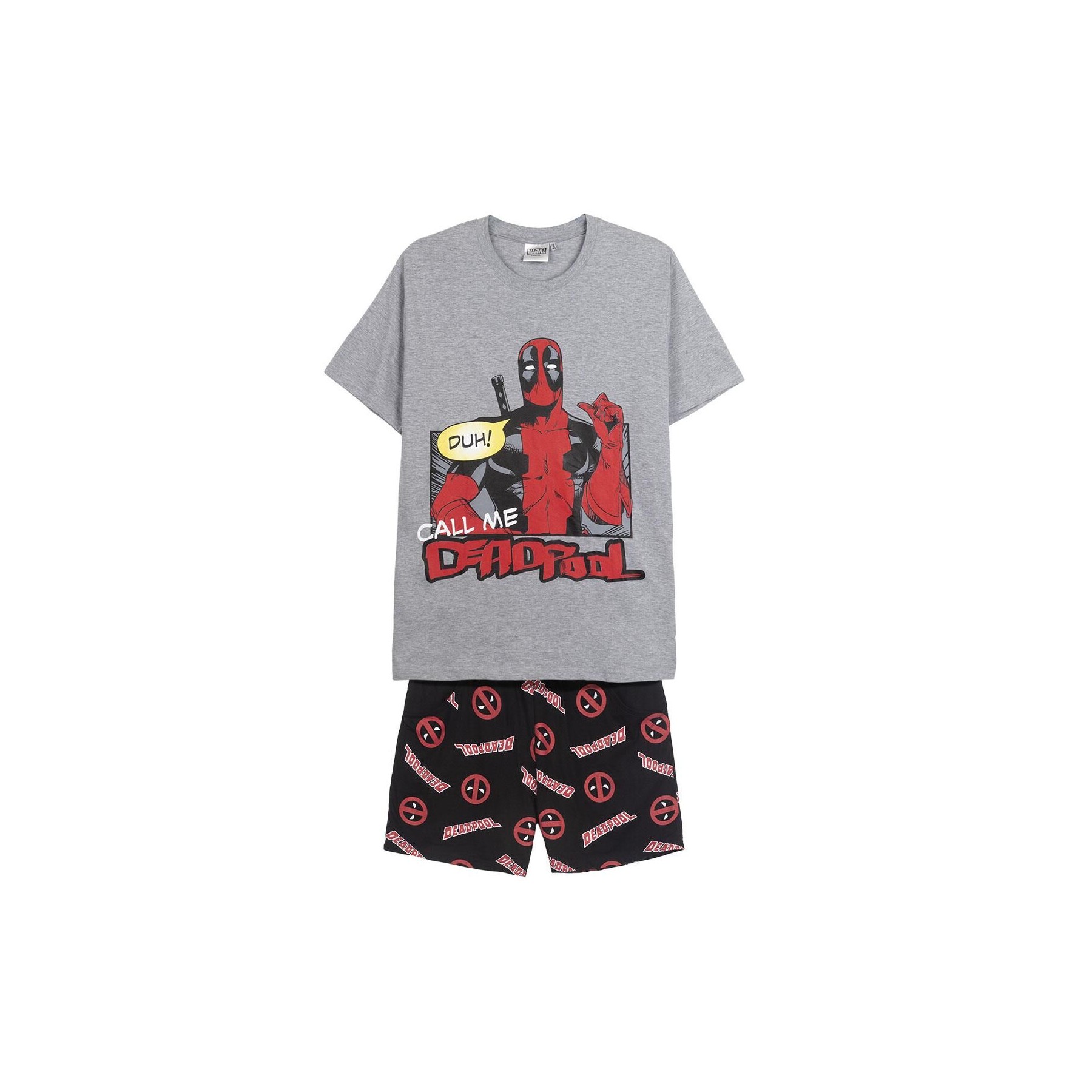 Conjunto pijama Deadpool Marvel adulto