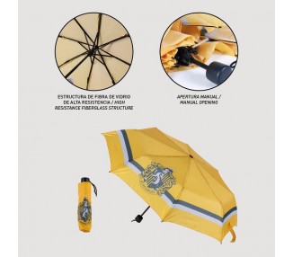 Paraguas manual plegable Hufflepuff Harry Potter 53cm