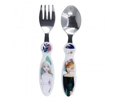 Set 2 cubiertos metalicos Frozen Disney